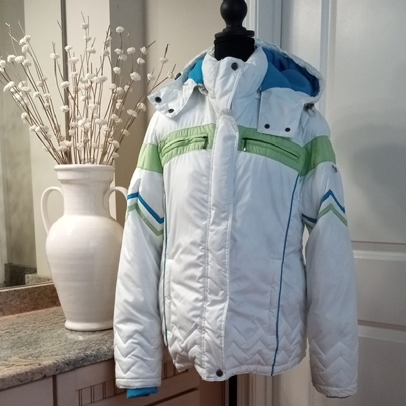 SJB Active by St John's Bay, Women's Puffer Hooded Ski Jacket - Picture 1 of 16